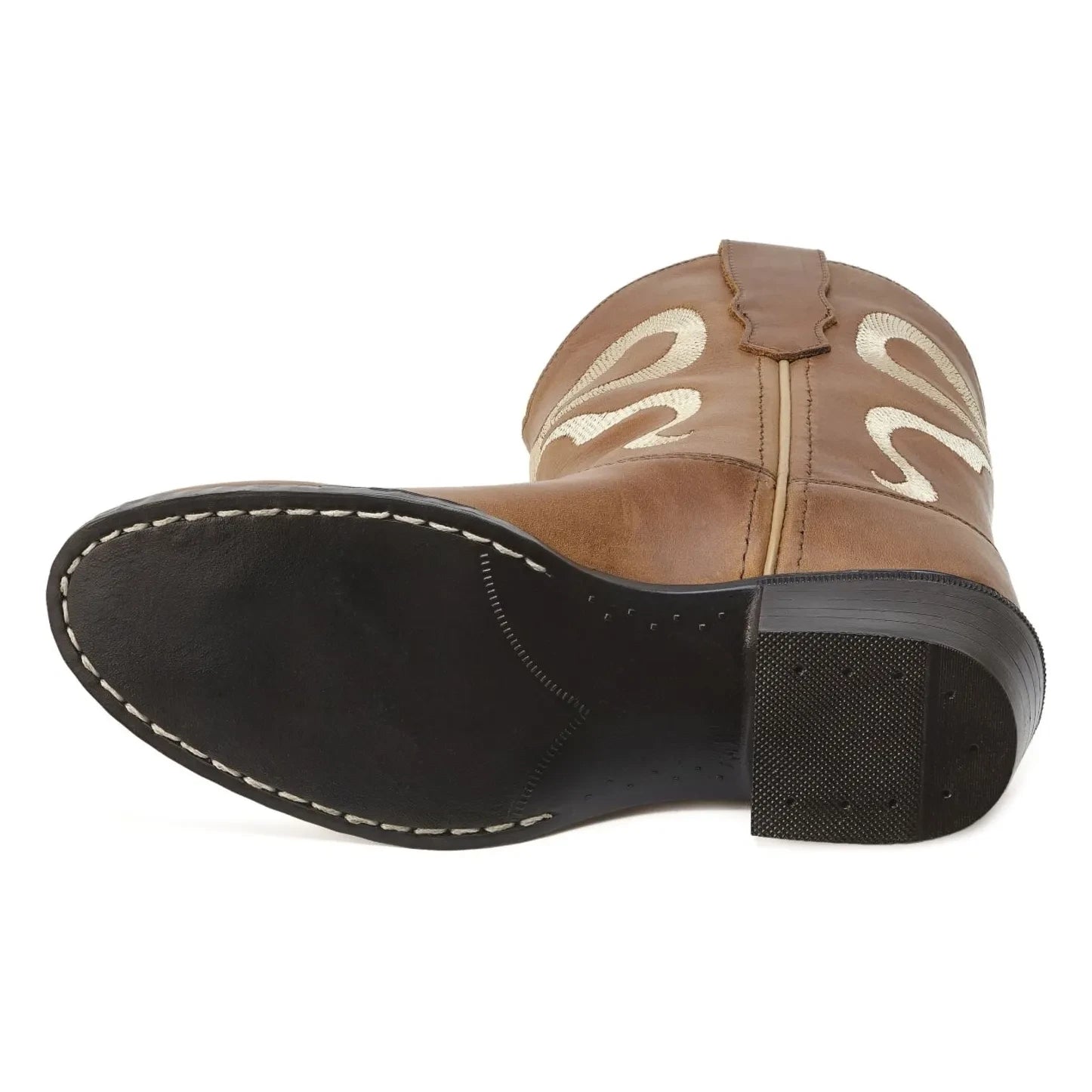 Bootstock - Botines de piel Bow | Marrón
