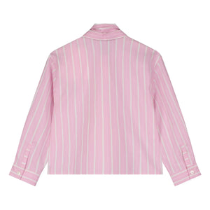 Tangerine - Blusa con lazo a rayas | Rosa pálido