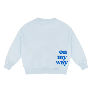 Jenest - Sudadera de algodón orgánico Bo On My Way | Azul claro