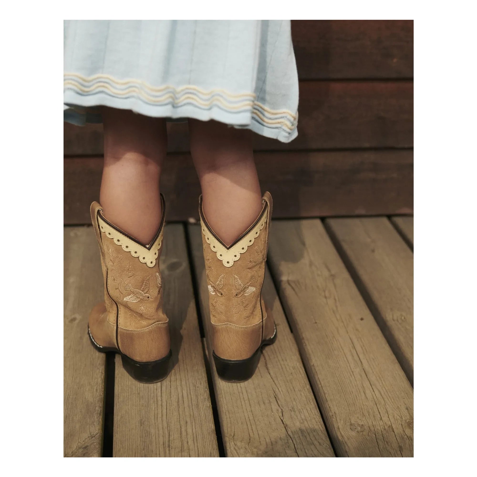 Copenhagen Colors - Botas Cowboy Dove Suede - Copenhagen Colors X Bootstock | Beige