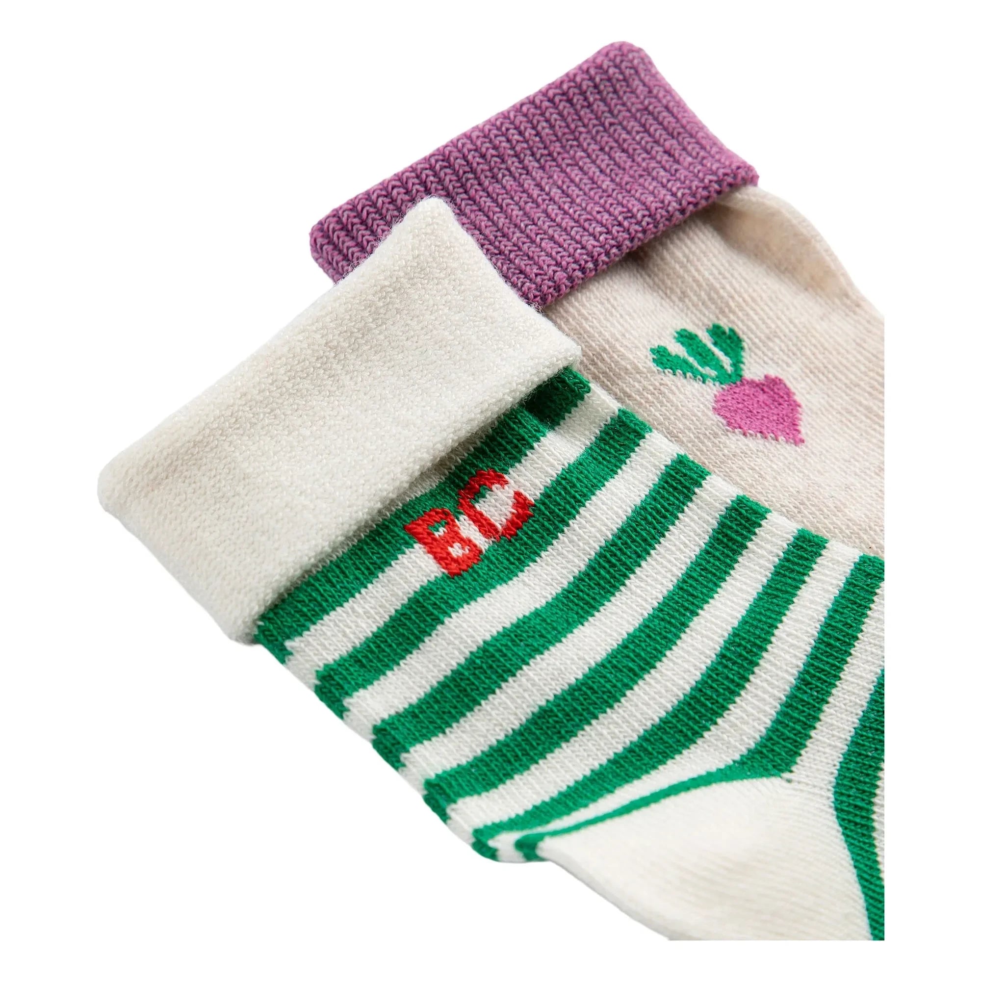 Bobo Choses - Calcetines de rábano de algodón orgánico - 2 pares | Morado