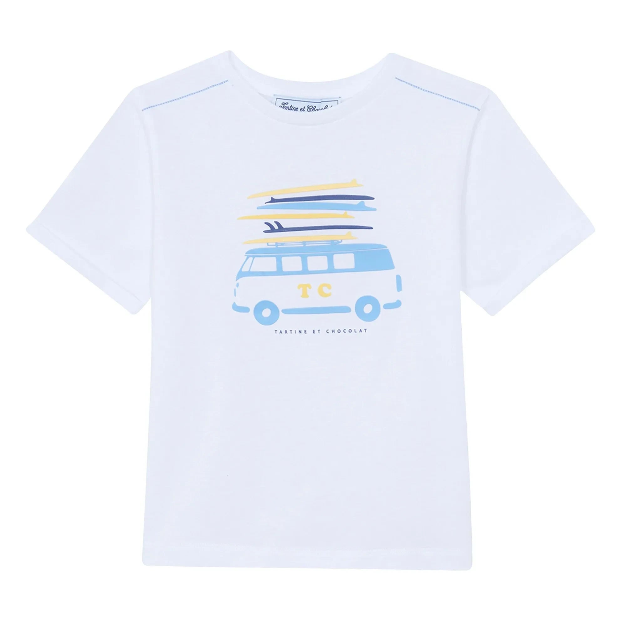 Tartine et Chocolat - Camiseta Van | Blanco
