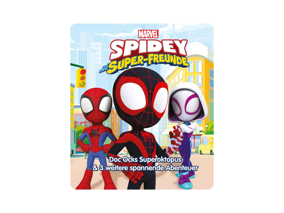 Tonies - Alemán Spidey y Sus Super Amigos - El Súper Pulpo de Doc Ock y 3 otras emocionantes aventuras - Marvel Spidey y Sus Asombrosos Amigos