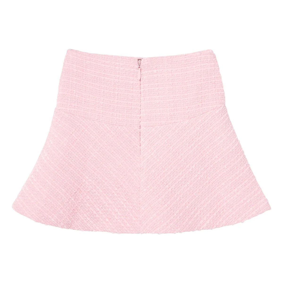 Tutu du Monde - Falda de tweed con pétalos empolvados | Rosa empolvado