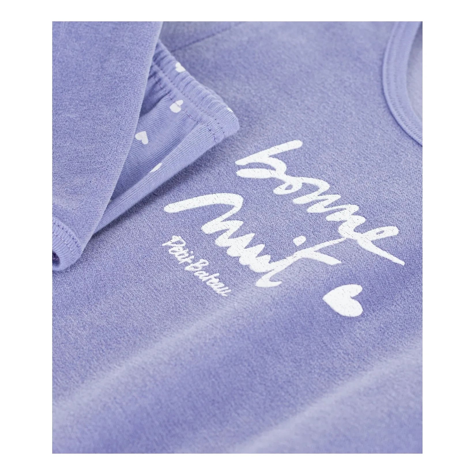Petit Bateau - Pyjama Gecelik Bonne Nuit Organik Pamuk | Lavanta