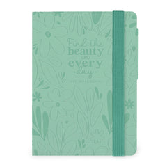 Legami - Cuaderno de Rayas con Funda Blanda Monocromática - Jardín Botánico - Mi Cuaderno