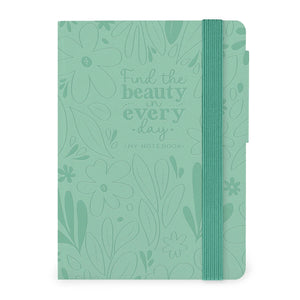 Legami - Cuaderno de Rayas con Funda Blanda Monocromática - Jardín Botánico - Mi Cuaderno