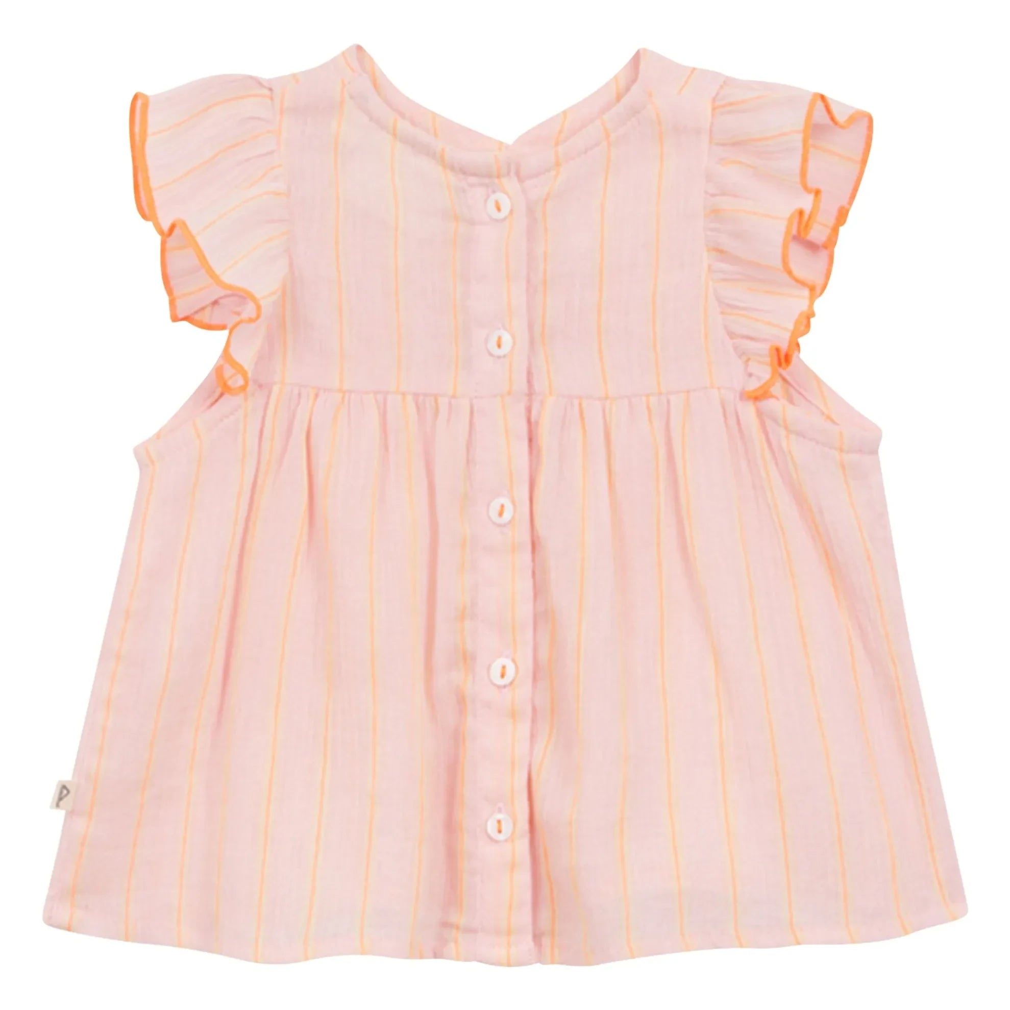 Arsène et Les Pipelettes - Blusa de algodón orgánico a rayas | Rosa