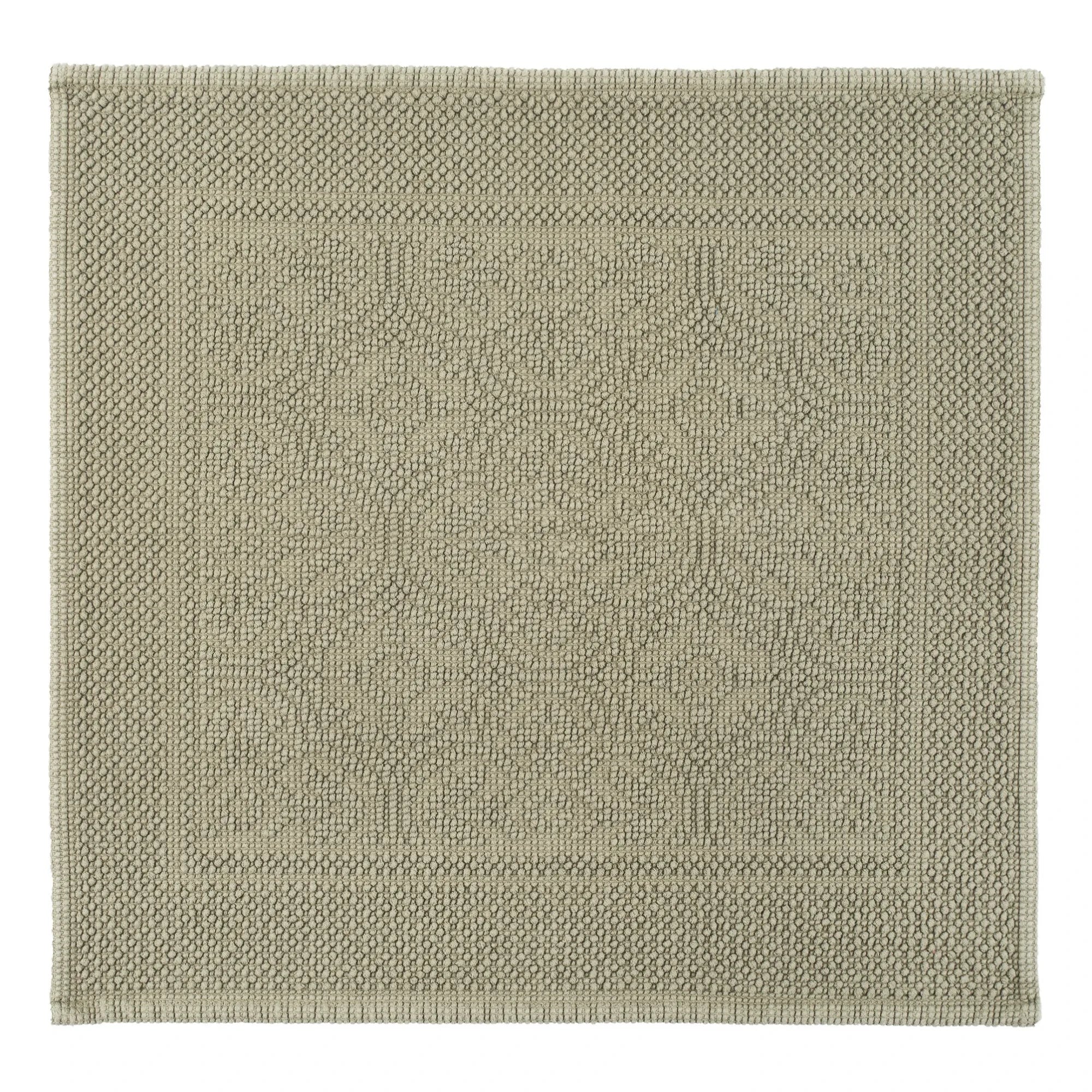 Alfombrilla de baño de algodón Haomy - Kymi | Caqui