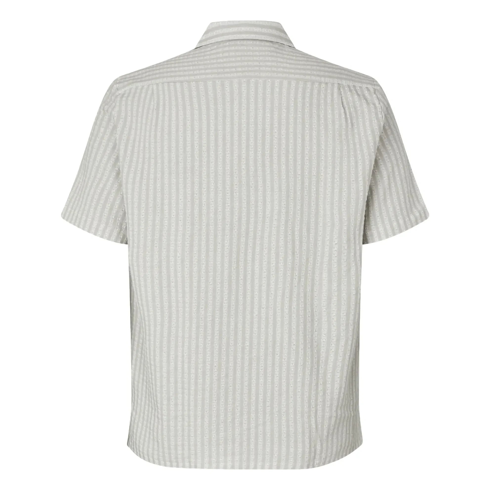 Samsoe Samsoe - Camisa de algodón de manga corta Avan JX | Gris claro