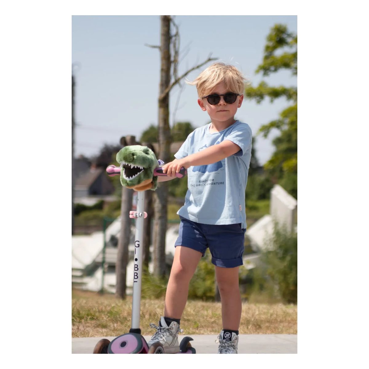 Wild & Soft - Cabeza de patinete T-Rex | Verde