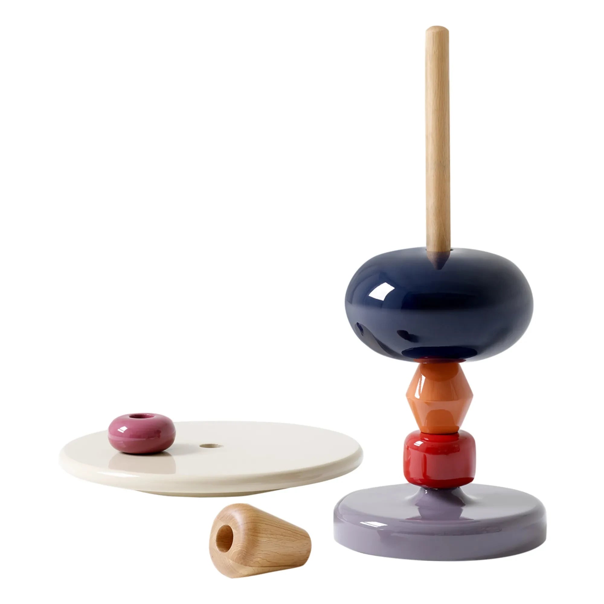 & Tradition - Shuffle Lake Mesa auxiliar de madera pulida - Mia Hamborg | Blanco