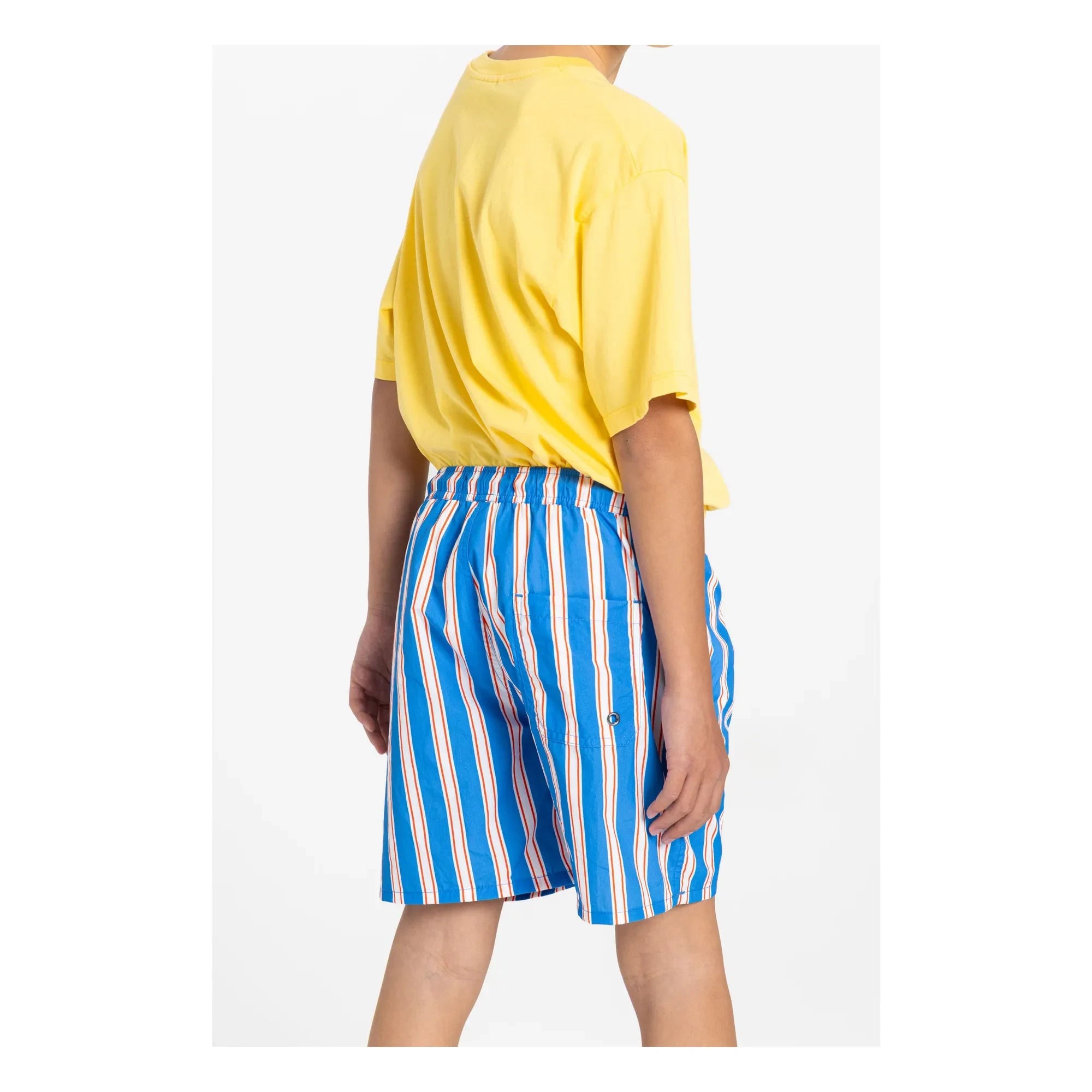 Smallable Kid - Bañador corto a rayas Archie | Azul eléctrico