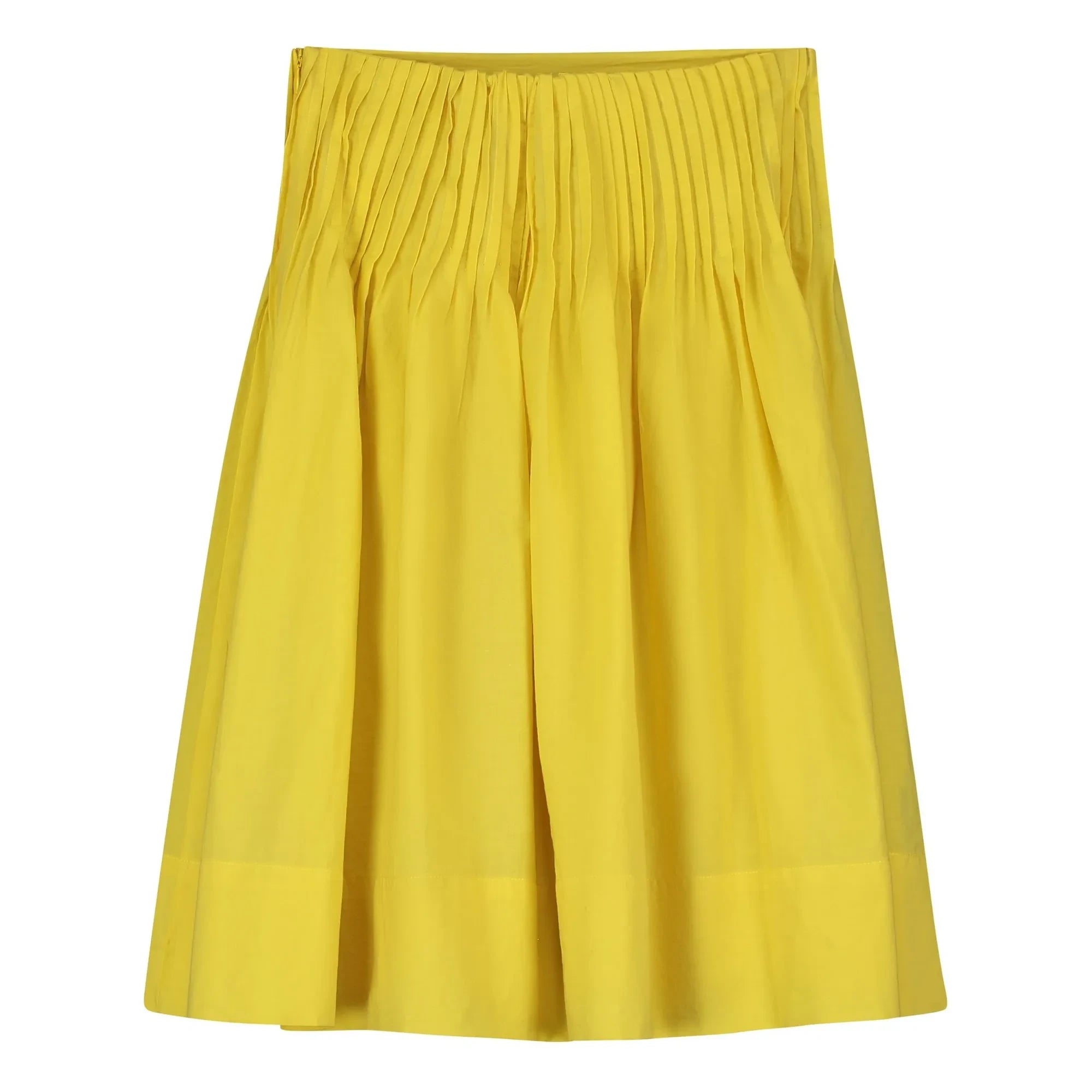 Tangerine - Falda midi plisada | Amarilla