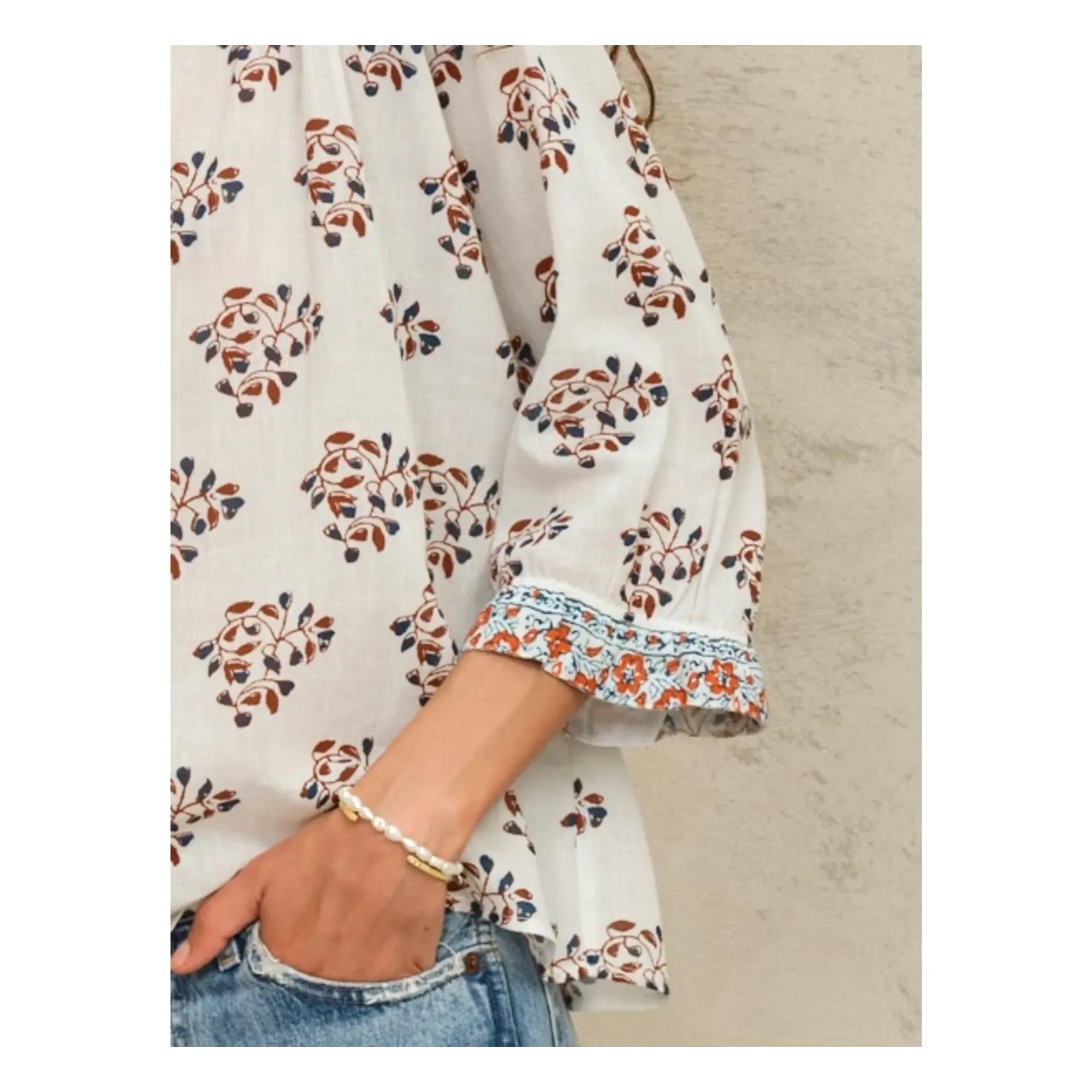 M.A.B.E. - Blusa Stella Cotton | Crudo