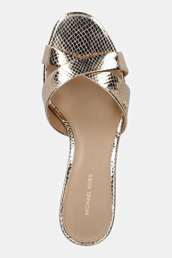 Chancla de piel Michael Michael Kors Cassidy Kitten