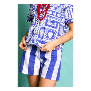 Favorite People - Pantalón Corto a Rayas Positano - Colección de Mujer | Mavi