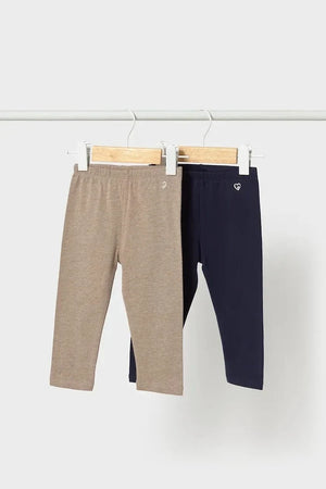 Mayoral leggings infantiles de algodón y elastano - paquete de 2