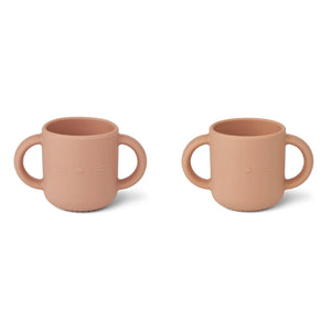 Liewood - Gene Silikon Bardaklar - 2'li Set | Pembe