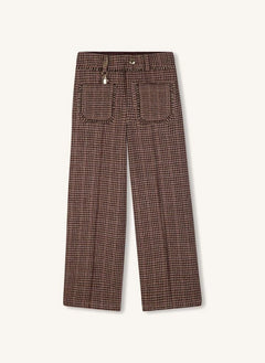 Chloé - Pantalón de cuadros | Marrón