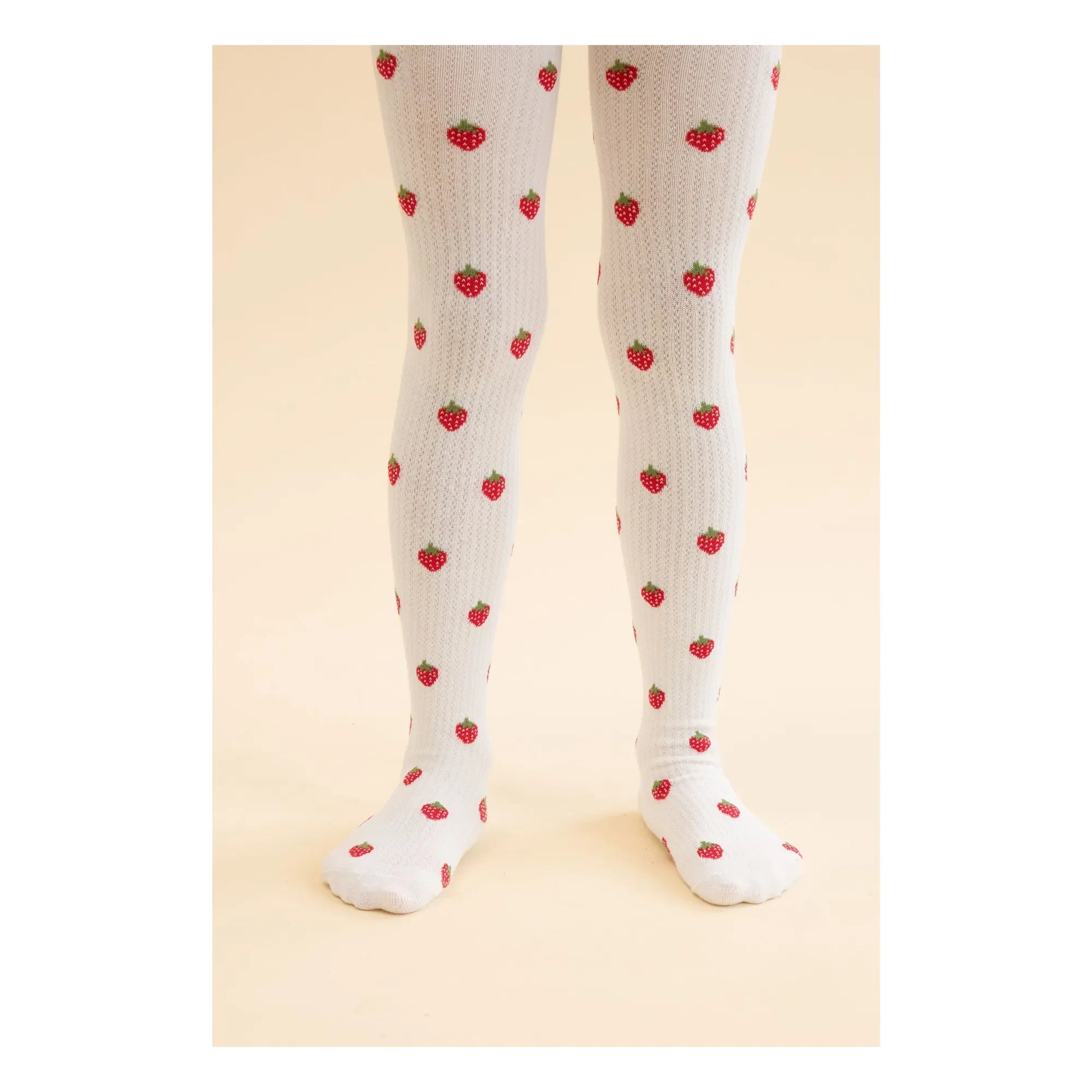 Flöss - Set de 2 leotardos calados Vera Strawberry | Rosa