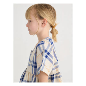 Bobo Choses - Vestido de algodón orgánico a cuadros | Crudo