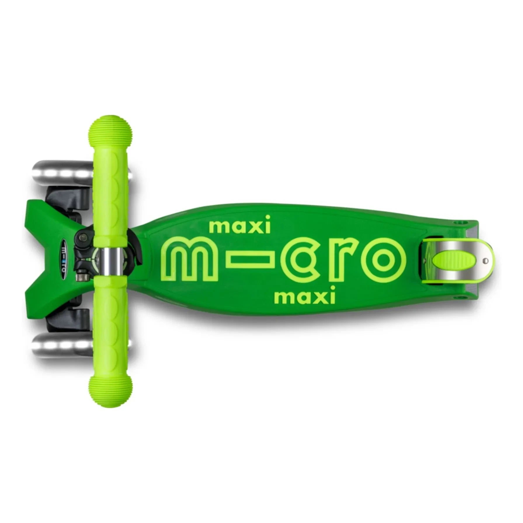 Patinete Micro - Maxi Plegable Neón LED | Verde