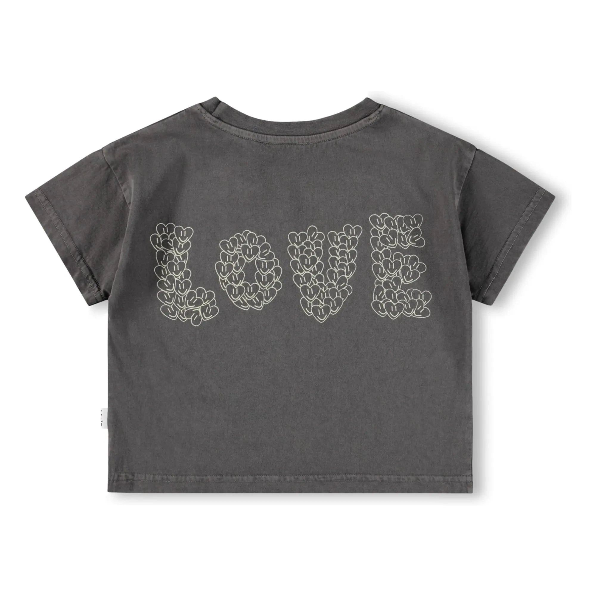 Molo - Camiseta de algodón orgánico Runi Love | Gris oscuro