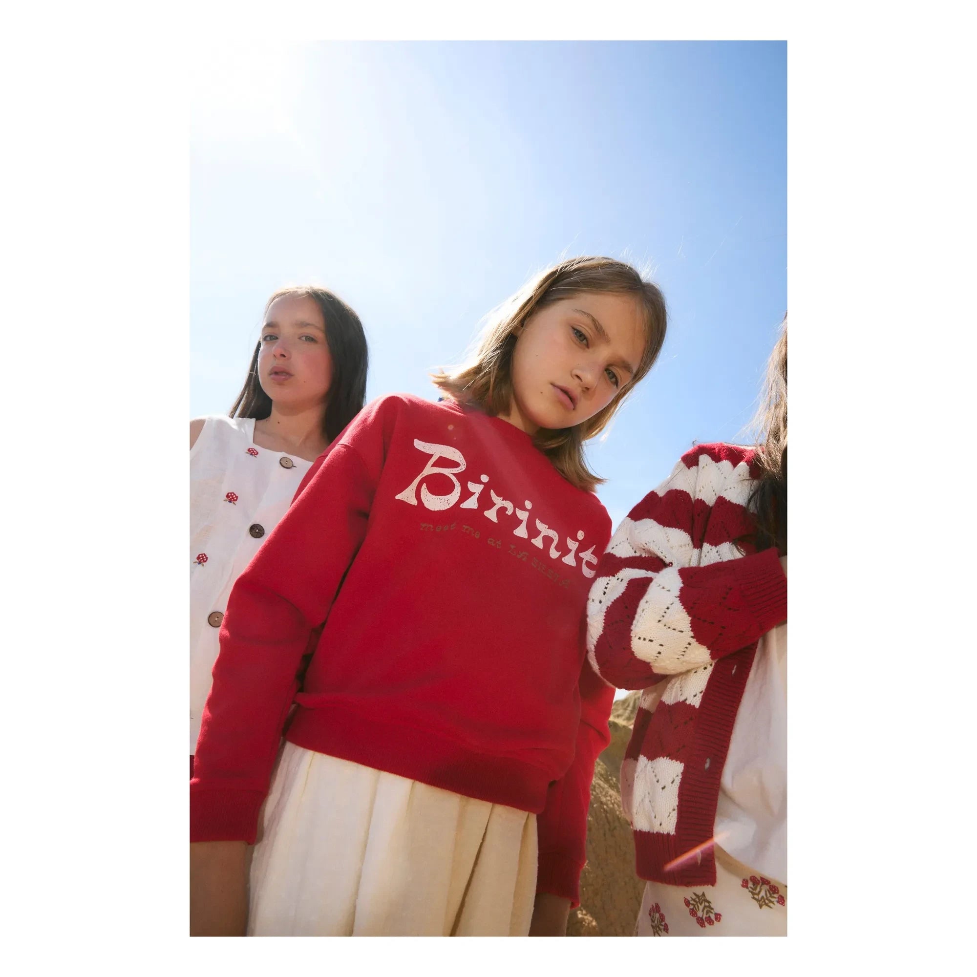 birinit - Sudadera de algodón orgánico Chili Birinit | Rojo