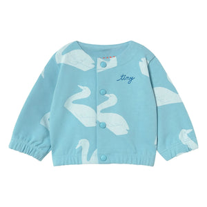 Tinycottons - Chaqueta cisne de algodón orgánico | Azul claro