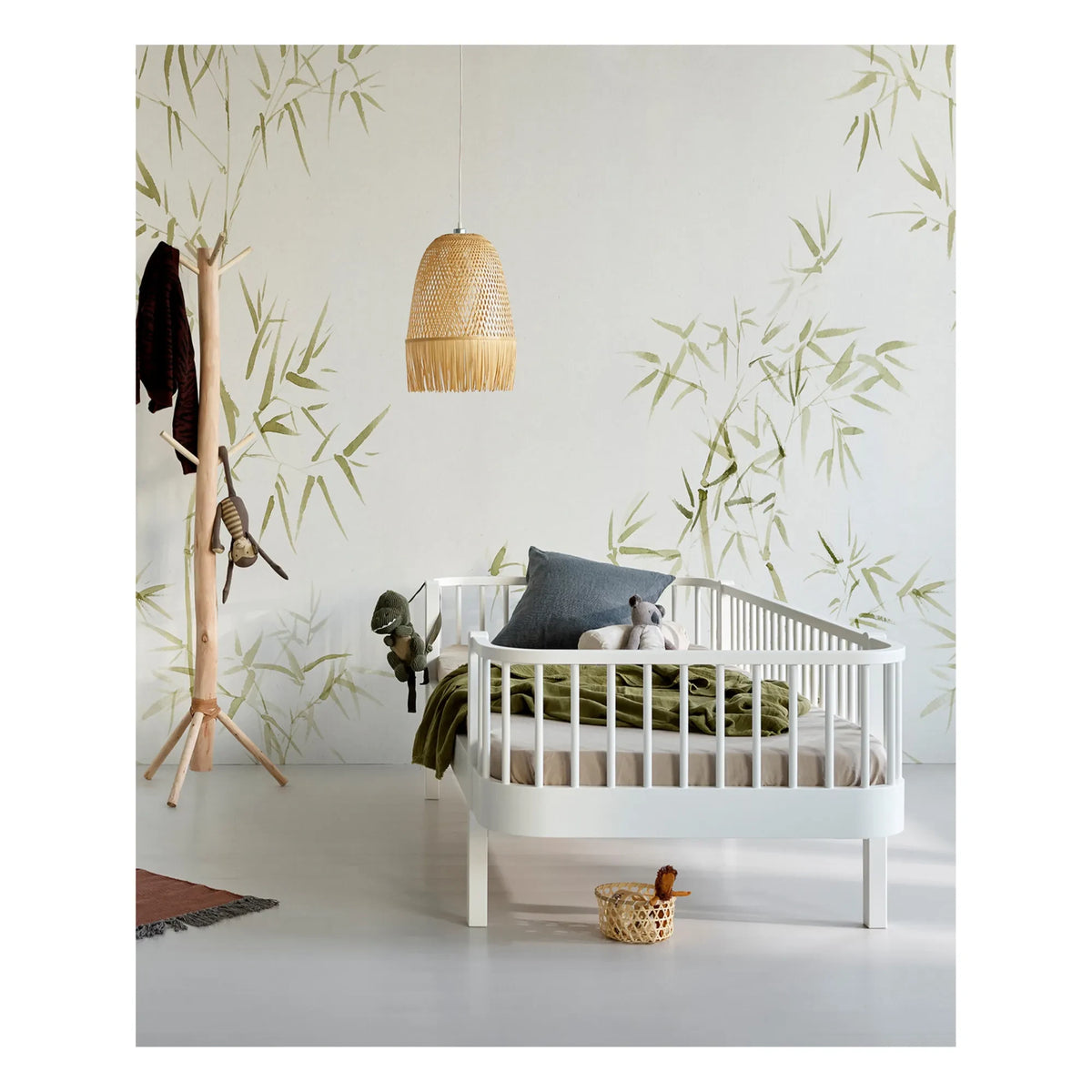 Oliver Furniture - Cama junior de madera original de 90x160 cm | Blanco