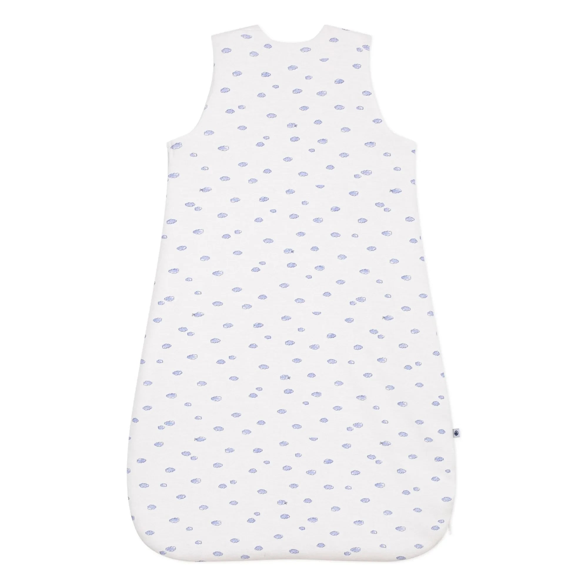 Petit Bateau - Saco de dormir de algodón orgánico Nuages | Blanco