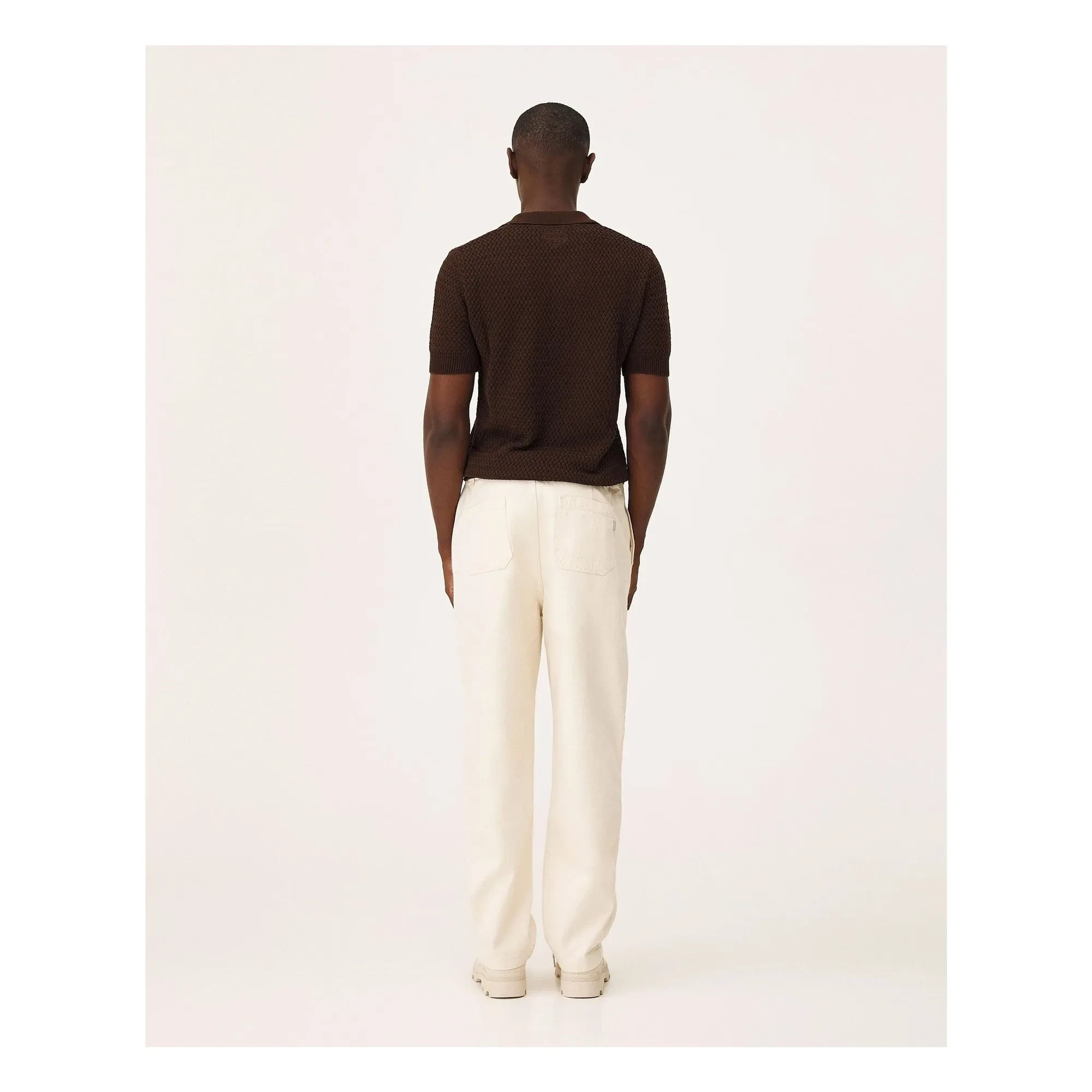 Noyoco - Polo de algodón orgánico Haring | Marrón oscuro