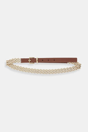 Cinturón de piel para mujer Weekend Max Mara APACCHE