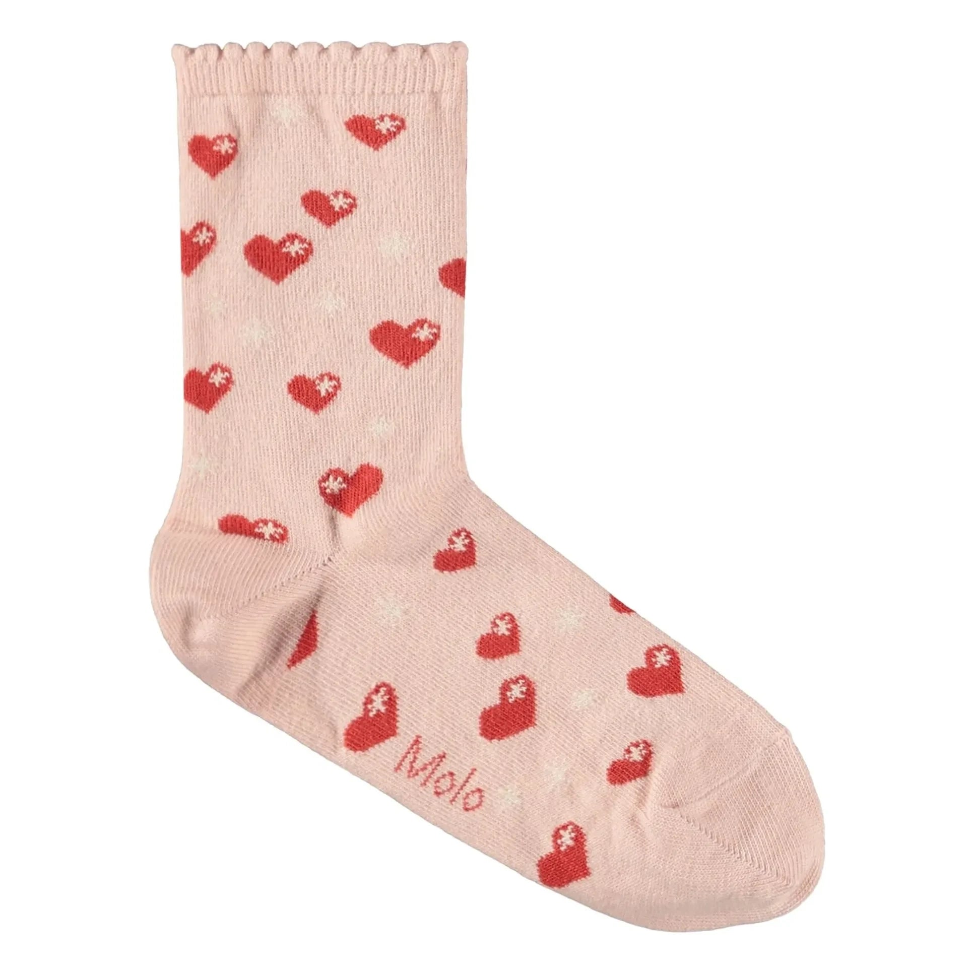 Molo - 2 Çift Nomi Hearts Çorap Seti | Soluk Pembe