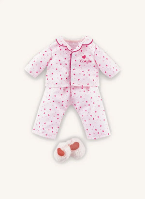 Corolle - Pijama y Zapatillas | Rosa