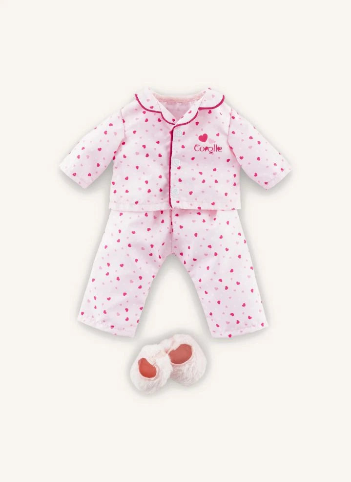 Corolle - Pijama y Zapatillas | Rosa