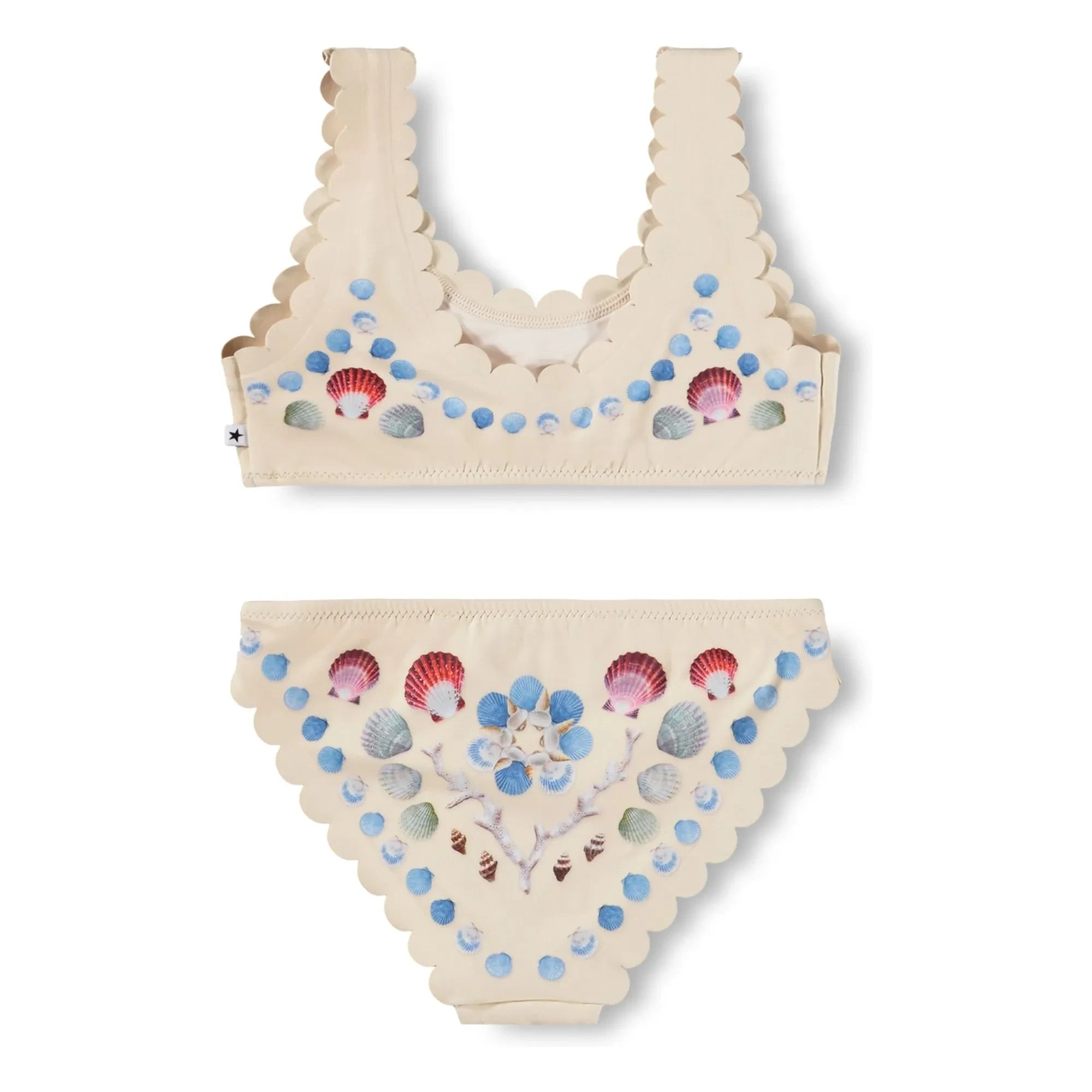Molo - Traje de baño de fibra reciclada Nolina Coquillages | Crudo