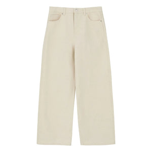 Skall Studio - Crop Taylor Organik Pamuk Kot Pantolon | Ecru