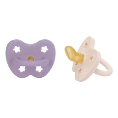 Hevea - Chupetes fisiológicos de caucho natural - Set de 2 | Lavanda