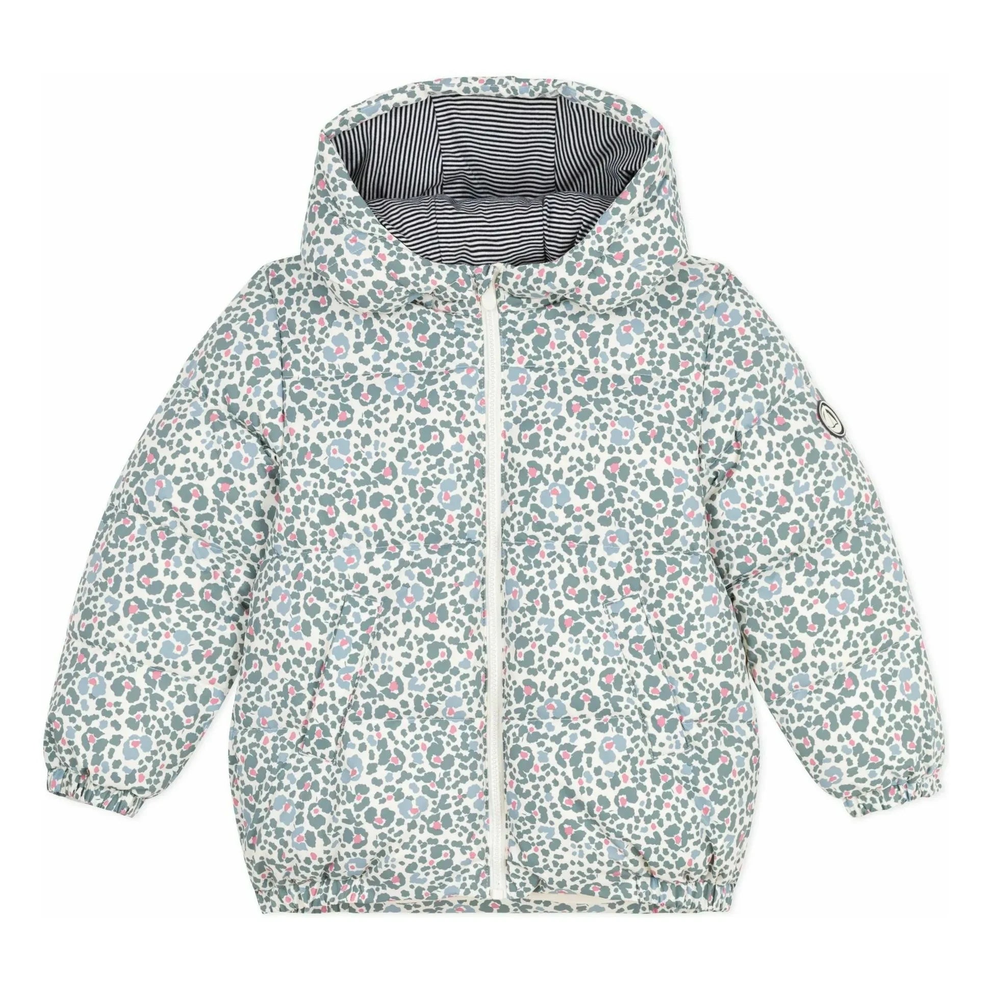 Petit Bateau - Chaqueta acolchada con estampado floral | Crudo