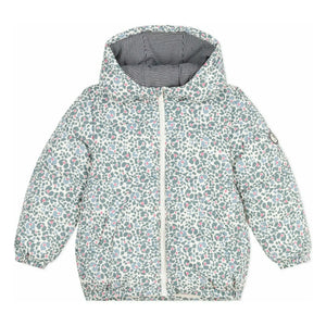 Petit Bateau - Chaqueta acolchada con estampado floral | Crudo