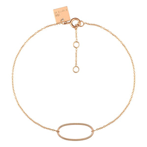 Ginette NY - Pulsera Elipse | Oro rosa