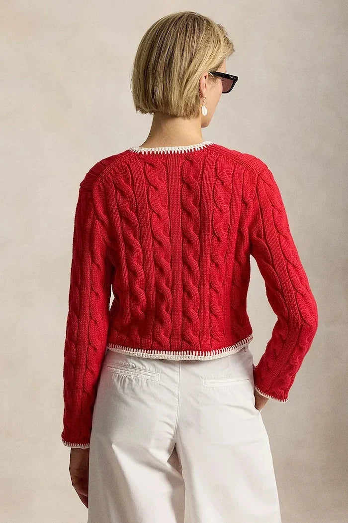 Chaleco Polo Ralph Lauren de Algodón COTTON-SWEATER-CARDIGAN para Mujer