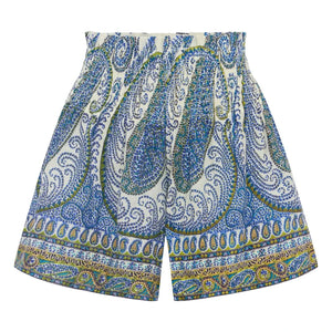 Boteh - Arcadia Shorts de Lino | Lapislázuli