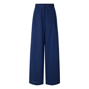 Sessùn - Pantalones de rayas de algodón Provencia | Azul marino