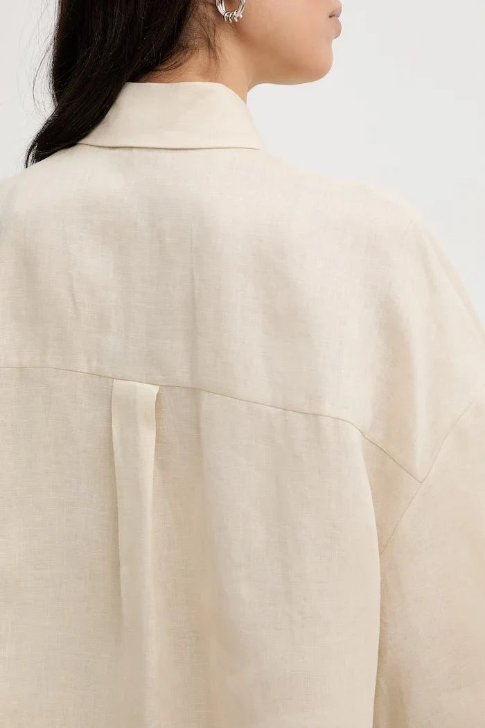 MM by Max Mara Camisa de lino RITO para mujer