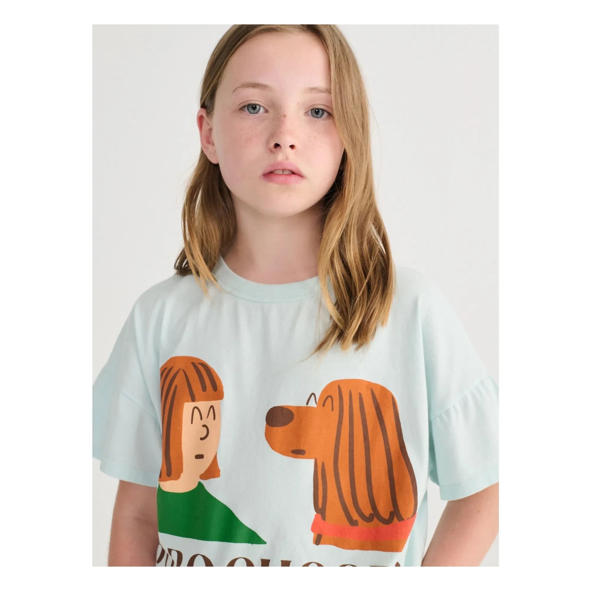 Bobo Choses - Camiseta Friends Algodón orgánico | Azul claro