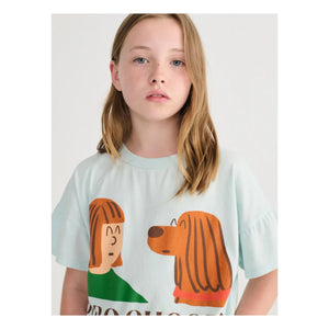 Bobo Choses - Camiseta Friends Algodón orgánico | Azul claro