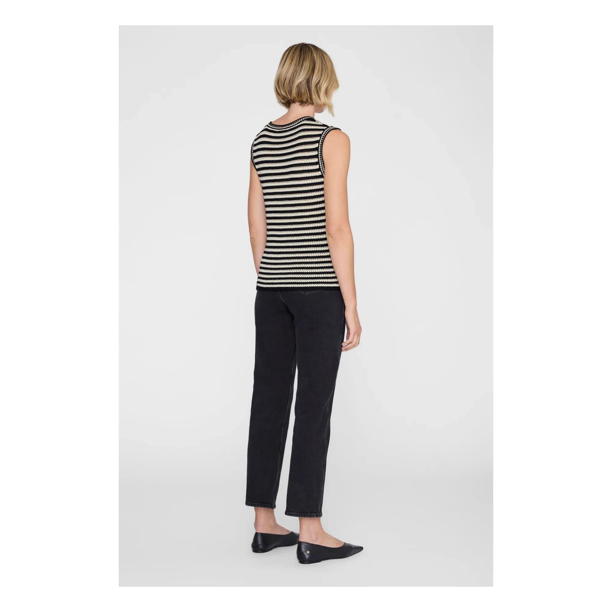 Anine Bing - Camiseta de tirantes a rayas Lowen | Negro